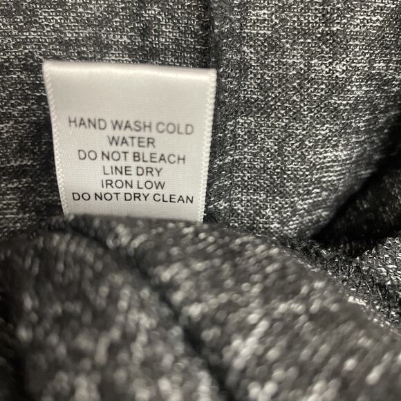 Purple Snow - Women’s Heather Black Open Cardigan Size Medium - Picture 4 of 5